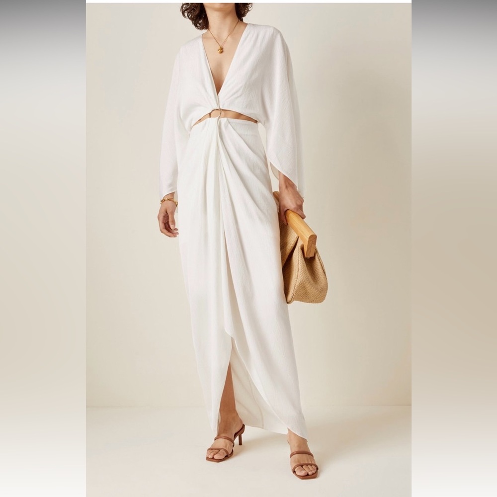 WORN ONCE: Significant Other White Georgette Maxi Dress